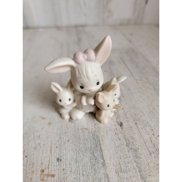 Enesco Precious moments some bunny's sleeping ornament Xmas - Picture 1 of 6